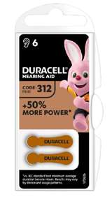 Duracell (1 Confezione) Duracell ActiveAir Batterie 6pz Acustiche Medical DA312